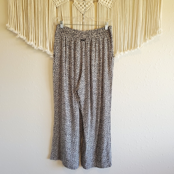 BILLABONG Floral Printed Wide Leg Pull On Pants L - Picture 3 of 9